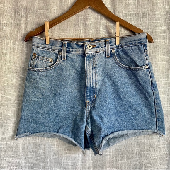 blue jean shorts