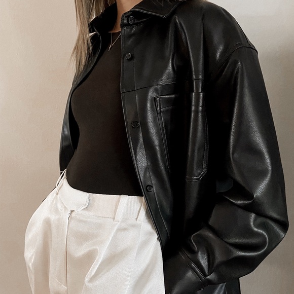 vintage leather jacket