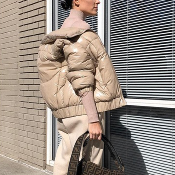 beige puffer