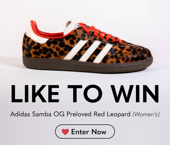 Like to Win: Adidas Leopard Samba. Like to win. Enter Now.